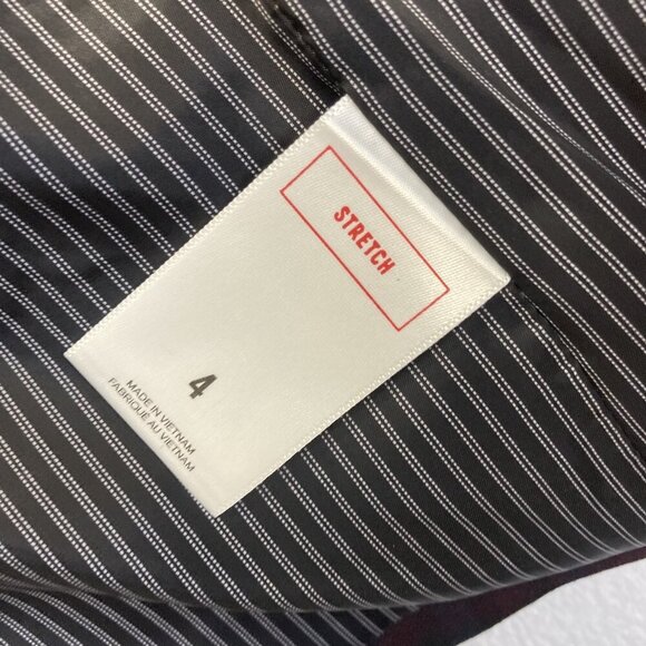 Express Open Front Blazer Womens 4 Plaid Stretch Preppy Jacket Dark Academia - Picture 5 of 10